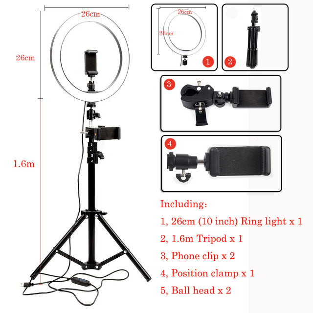 Lamp With Tripod Phone Clip